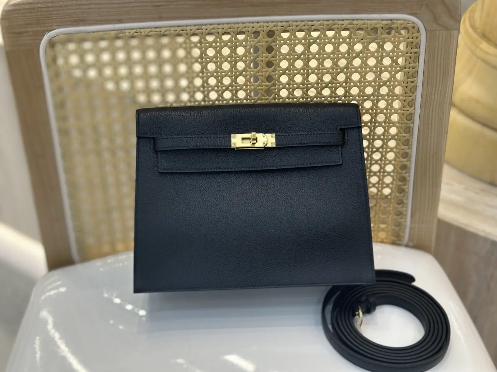 Hermès Black Kelly Danse Bag image 1