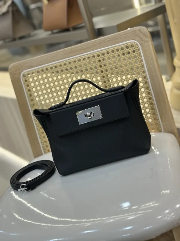 Hermès Black 2424 Mini Top Handle Bag image 1