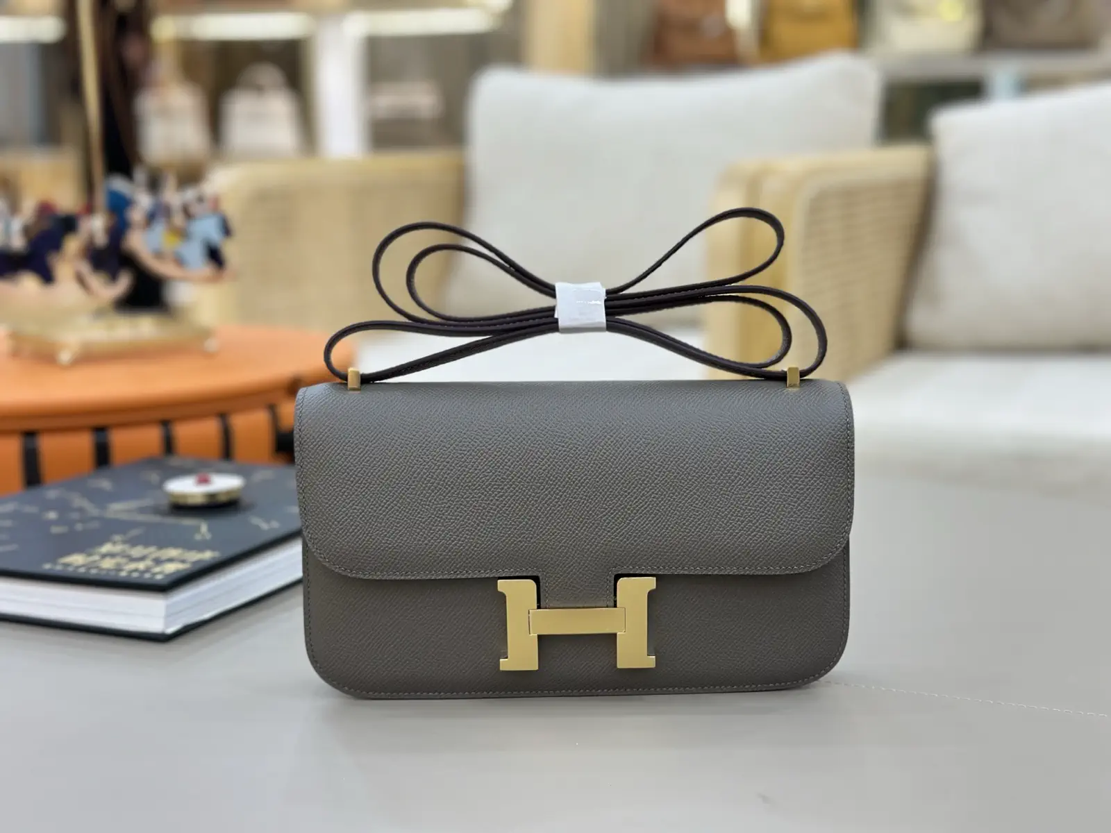 Hermès Gray Constance Elan Shoulder Bag image 1