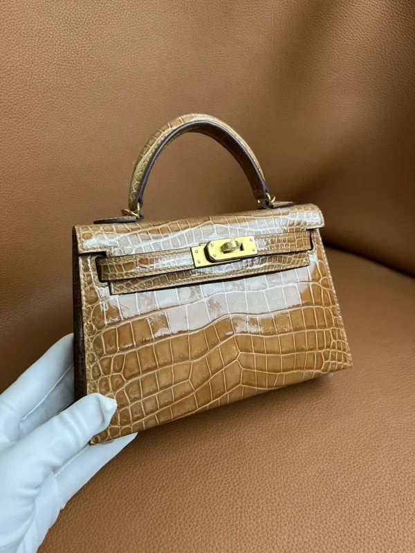 Hermès Mini Kelly Crocodile Top Handle Bag image 1