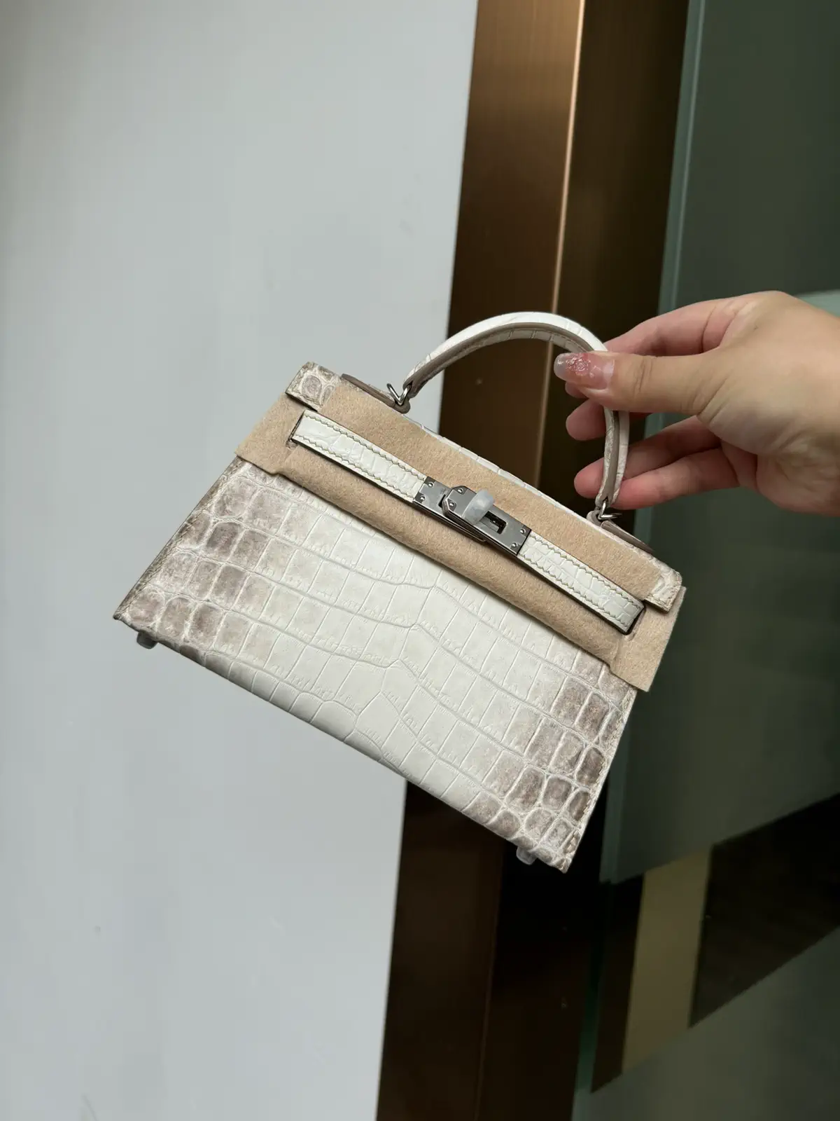 Hermès Mini Crocodile Top Handle Bag image 1