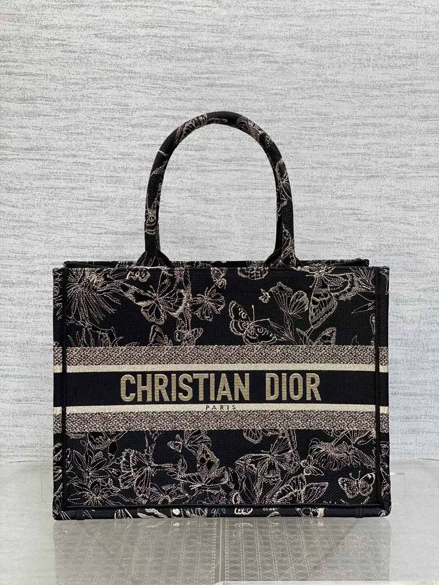 Dior Butterfly Embroidered Book Tote Bag image 1
