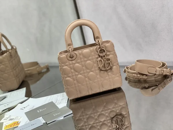 Dior Quilted Top Handle Bag with Detachable Strap image 1