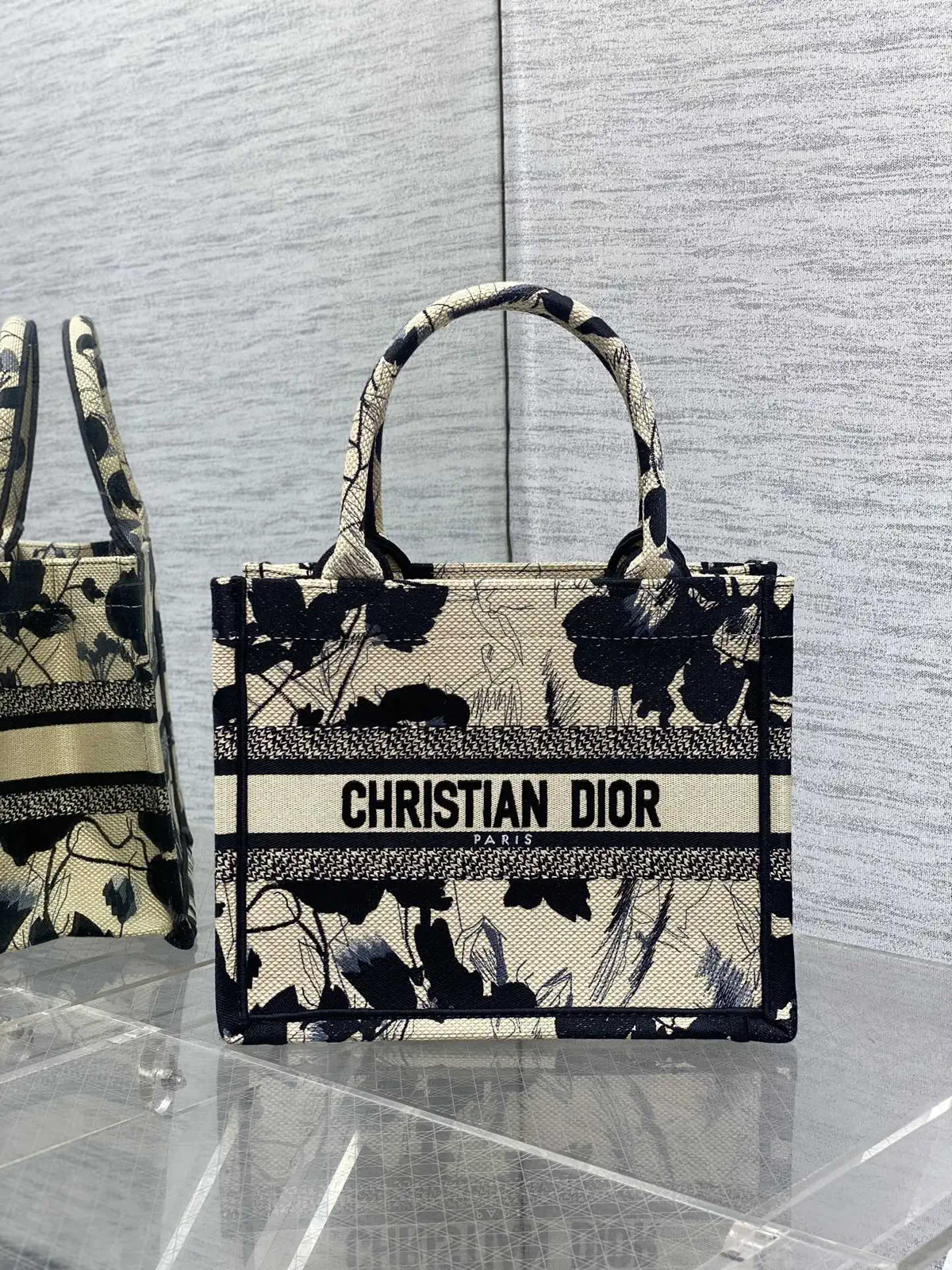 Dior Floral Print Book Tote Bag image 1