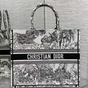 Dior Jungle Tiger Print Book Tote Bag image 1