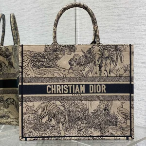 Dior Jungle Print Book Tote Bag image 1