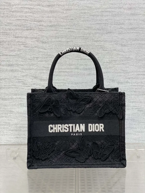 Dior Butterfly Embroidered Book Tote Bag image 1