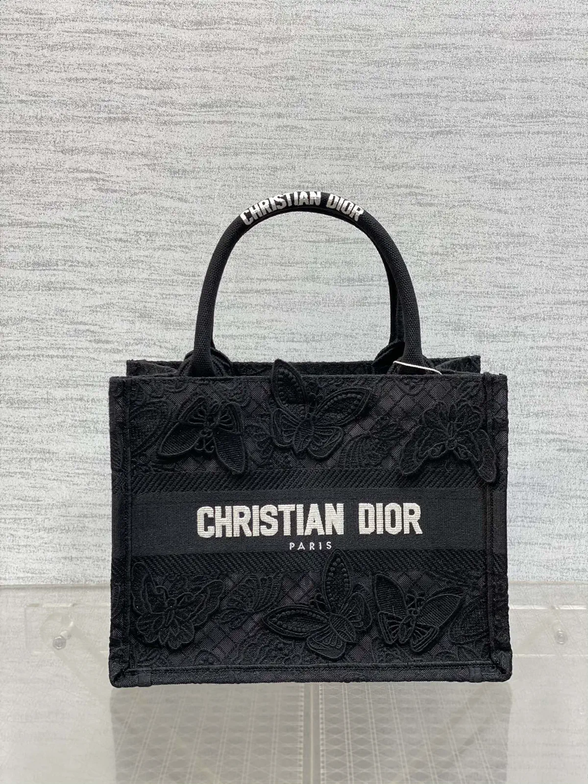 Dior Butterfly Embroidered Book Tote Bag image 1