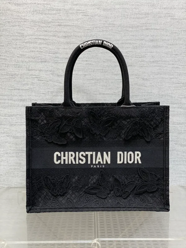 Dior Butterfly Embroidered Book Tote Bag image 1