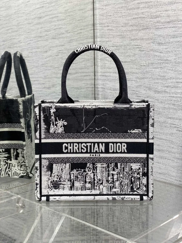 Dior Embroidered City Motif Book Tote Bag image 1