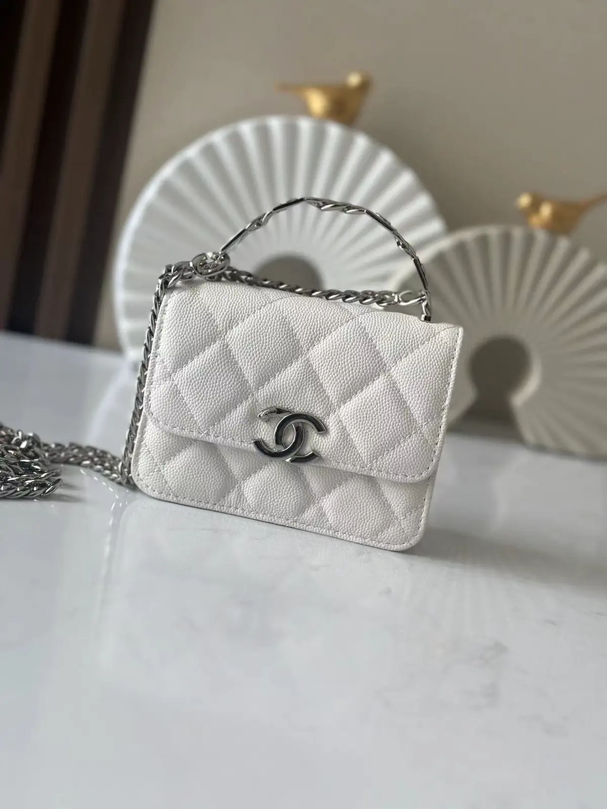 Chanel Quilted Chain Crossbody Bag image 1