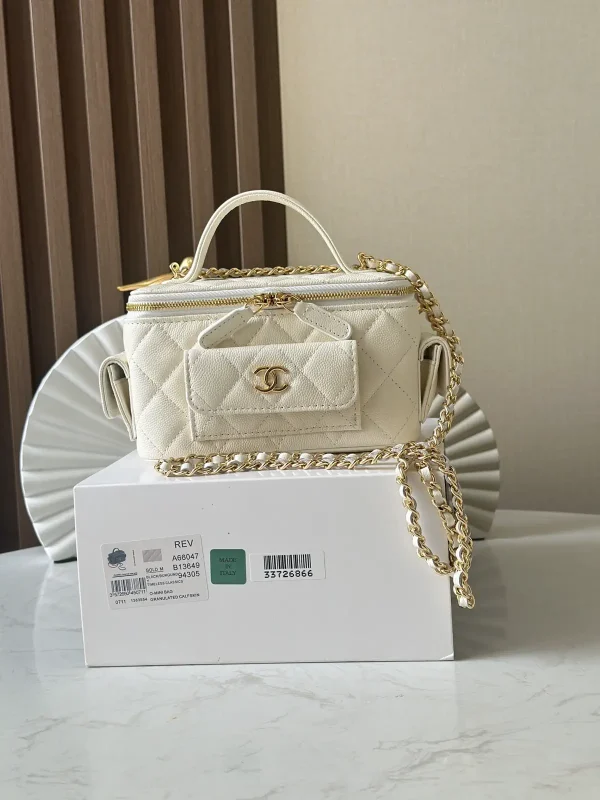 Chanel Quilted Top Handle Box Bag image 1