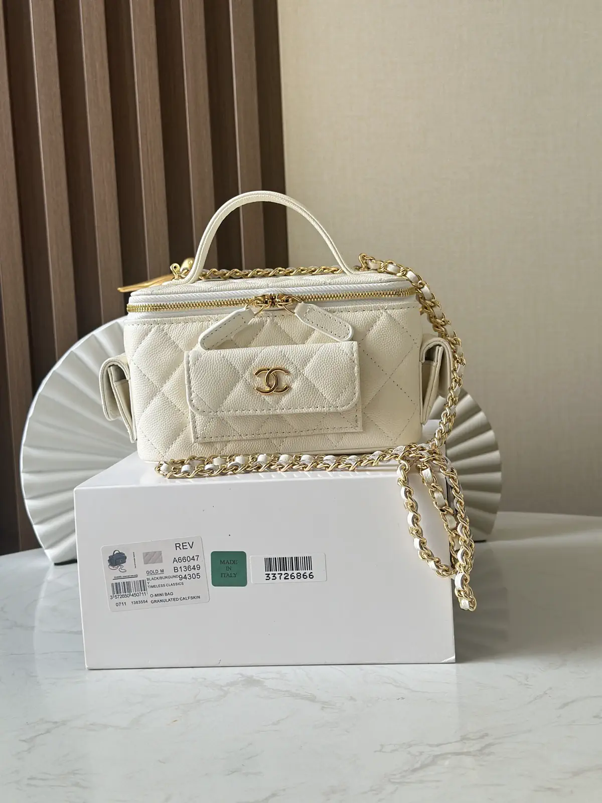 Chanel Quilted Top Handle Box Bag image 1