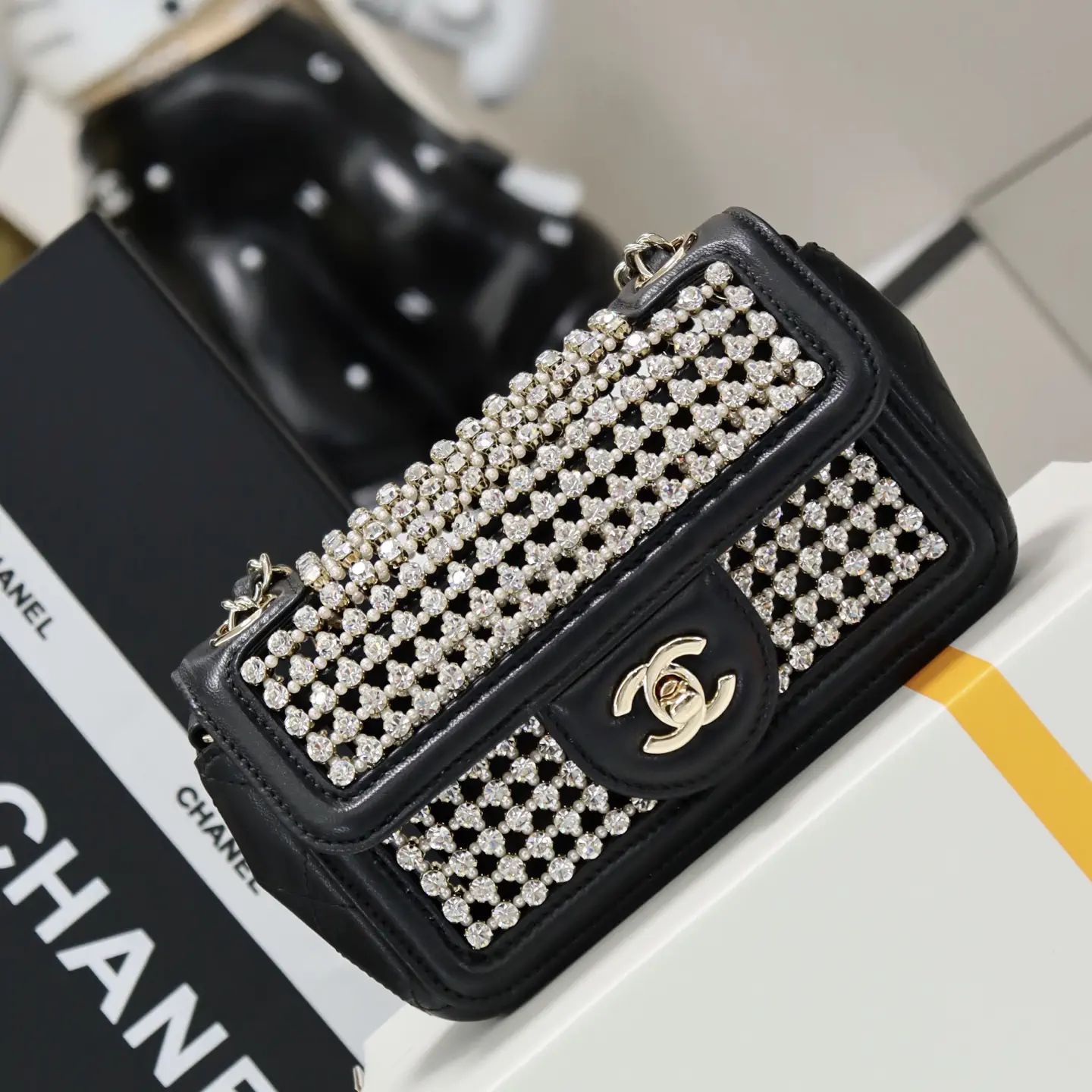 Chanel Crystal Embellished Crossbody Bag image 1