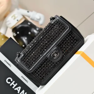 Chanel Crystal Embellished Flap Shoulder Bag image 1