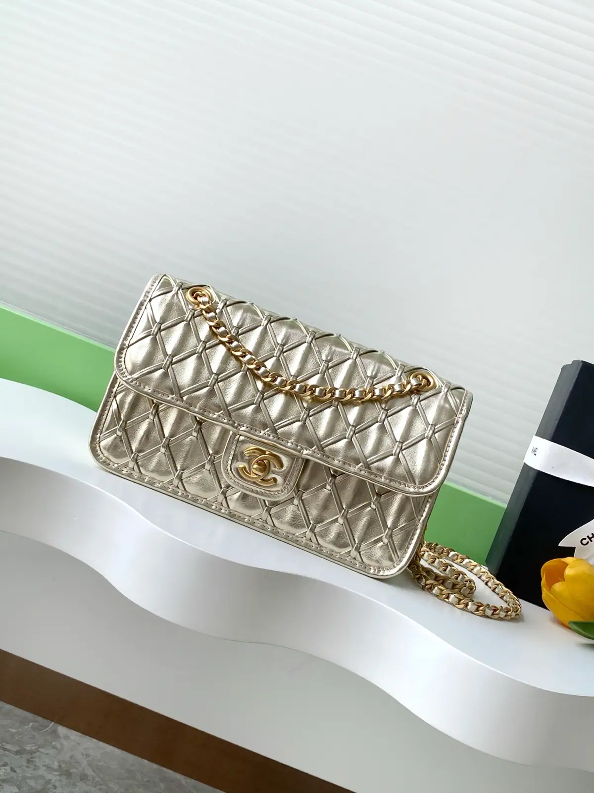Chanel Quilted Chain Shoulder Bag image 1