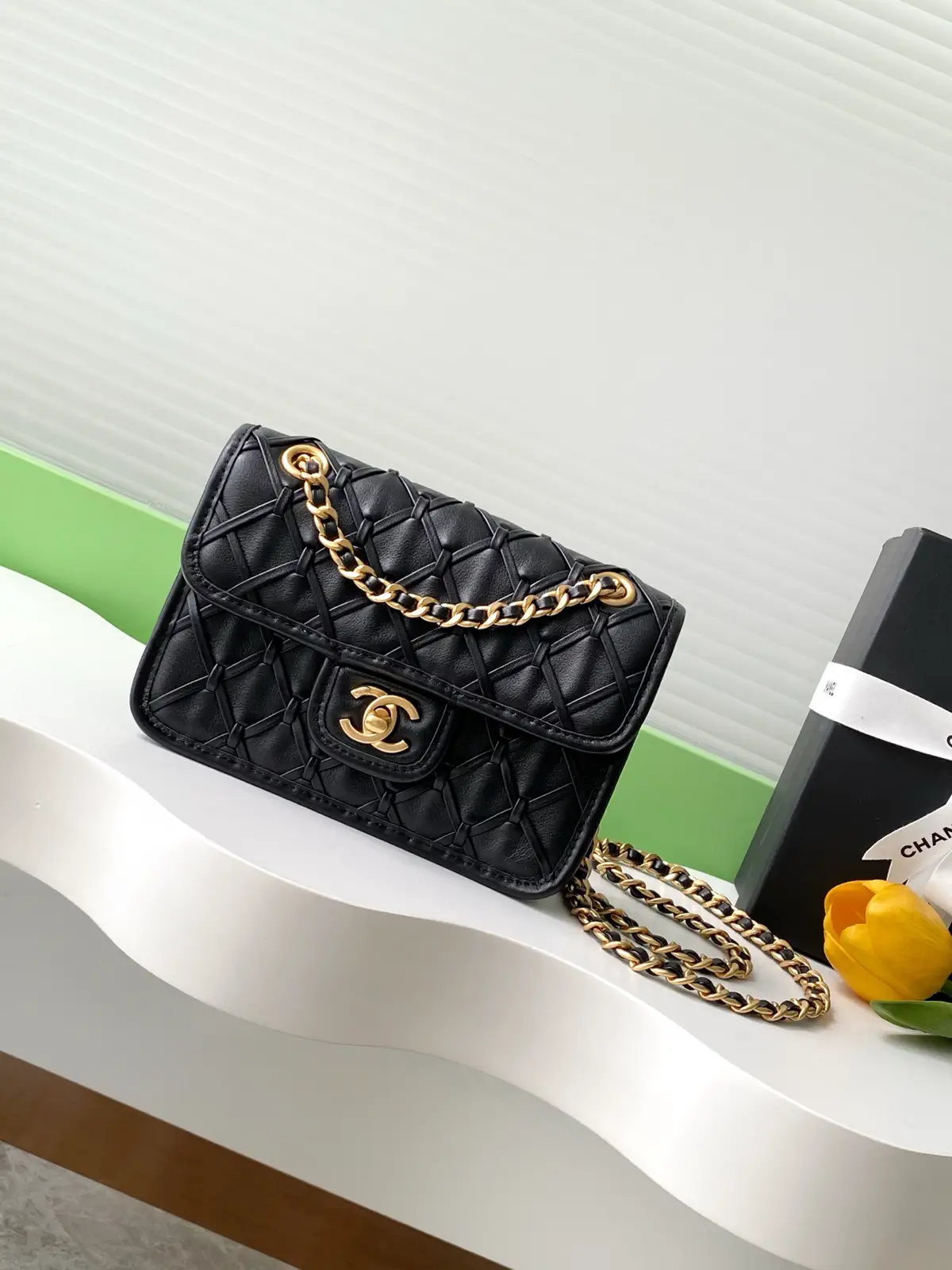 Chanel Quilted Chain Flap Crossbody Bag image 1