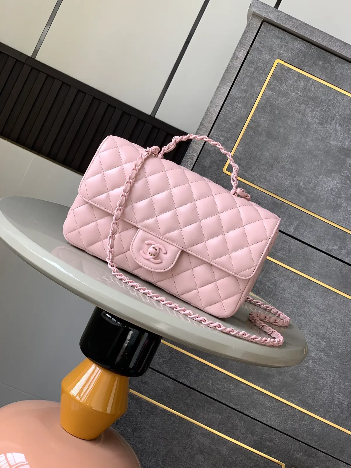 Chanel Quilted Top Handle Crossbody Bag image 1