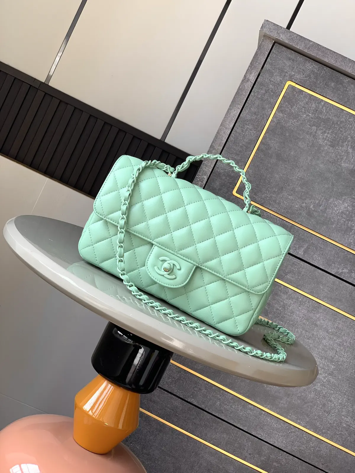Chanel Quilted Top Handle Flap Bag image 1