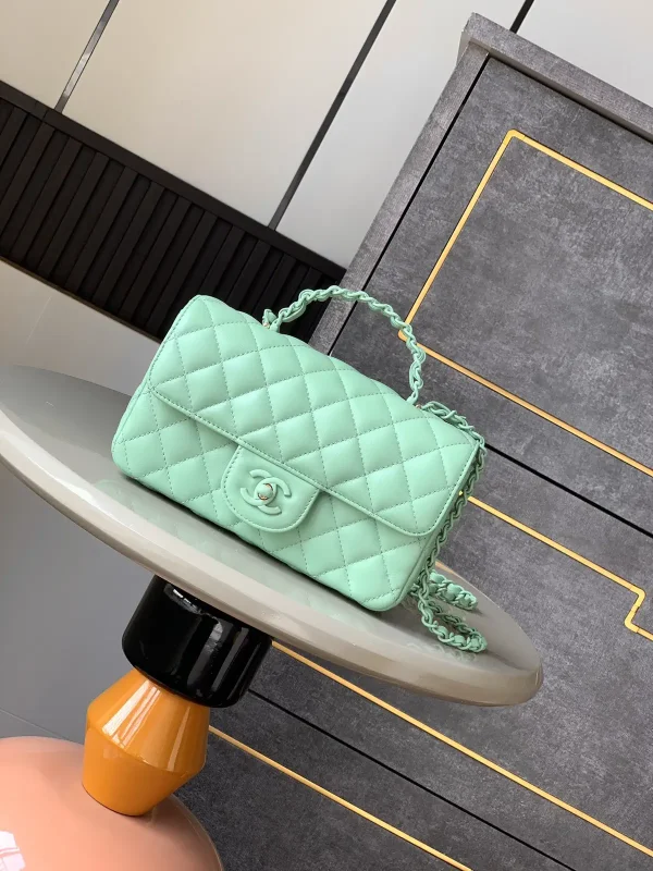 Chanel Quilted Mini Top Handle Flap Bag image 1