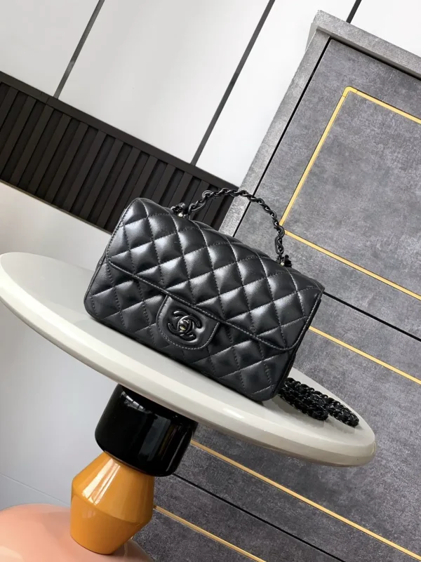 Chanel Quilted Mini Top Handle Flap Bag image 1