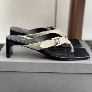 Balenciaga 25ss Square Toe Thong Heeled Sandals image 1