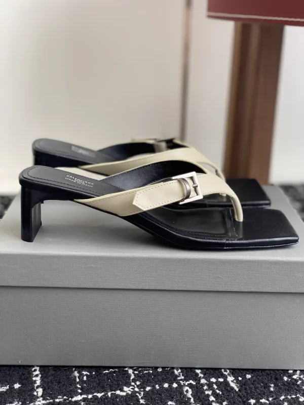 Balenciaga 25ss Square Toe Thong Heeled Sandals image 1