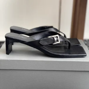 Balenciaga 25ss Square Toe Thong Heeled Sandals image 1