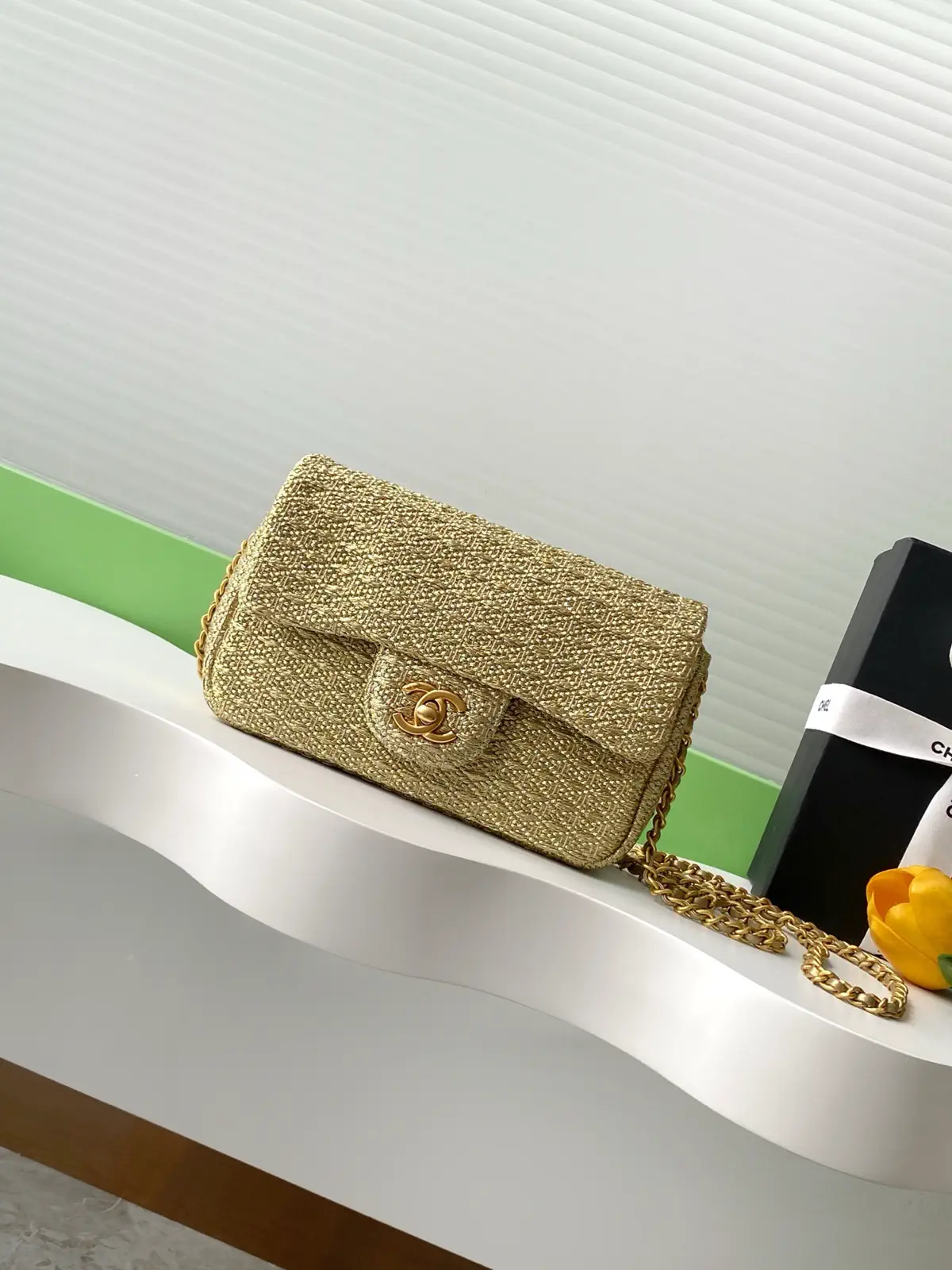 Chanel Woven Flap Crossbody Bag image 1