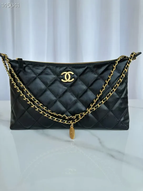 Chanel Quilted Hobo Shoulder Bag image 1