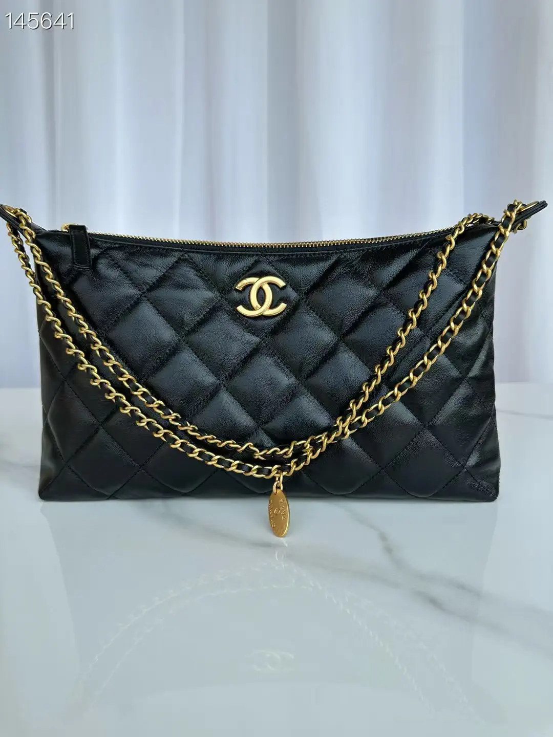 Chanel Quilted Hobo Shoulder Bag image 1