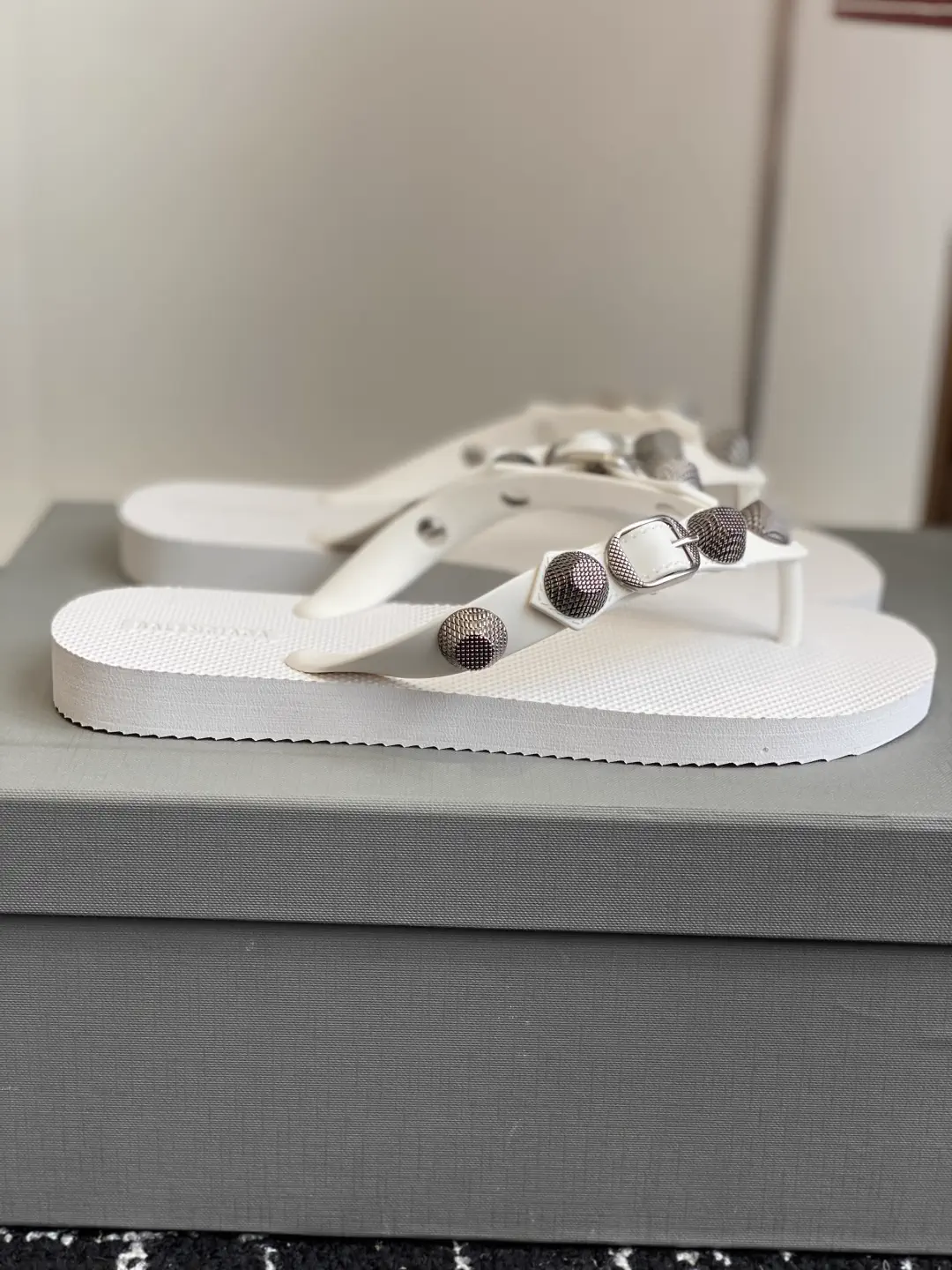 Balenciaga 25ss Studded Flip Flops image 1