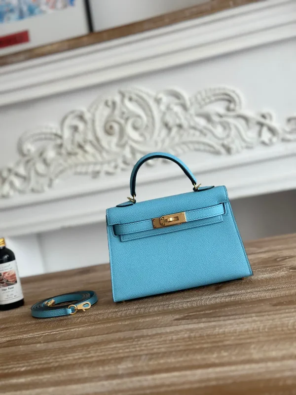 Hermès Light Blue Mini Top Handle Bag image 1