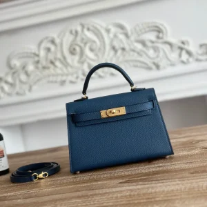 Deep Blue Mini Top Handle Bag image 1