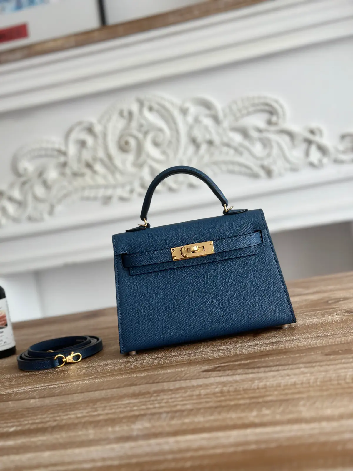 Deep Blue Mini Top Handle Bag image 1