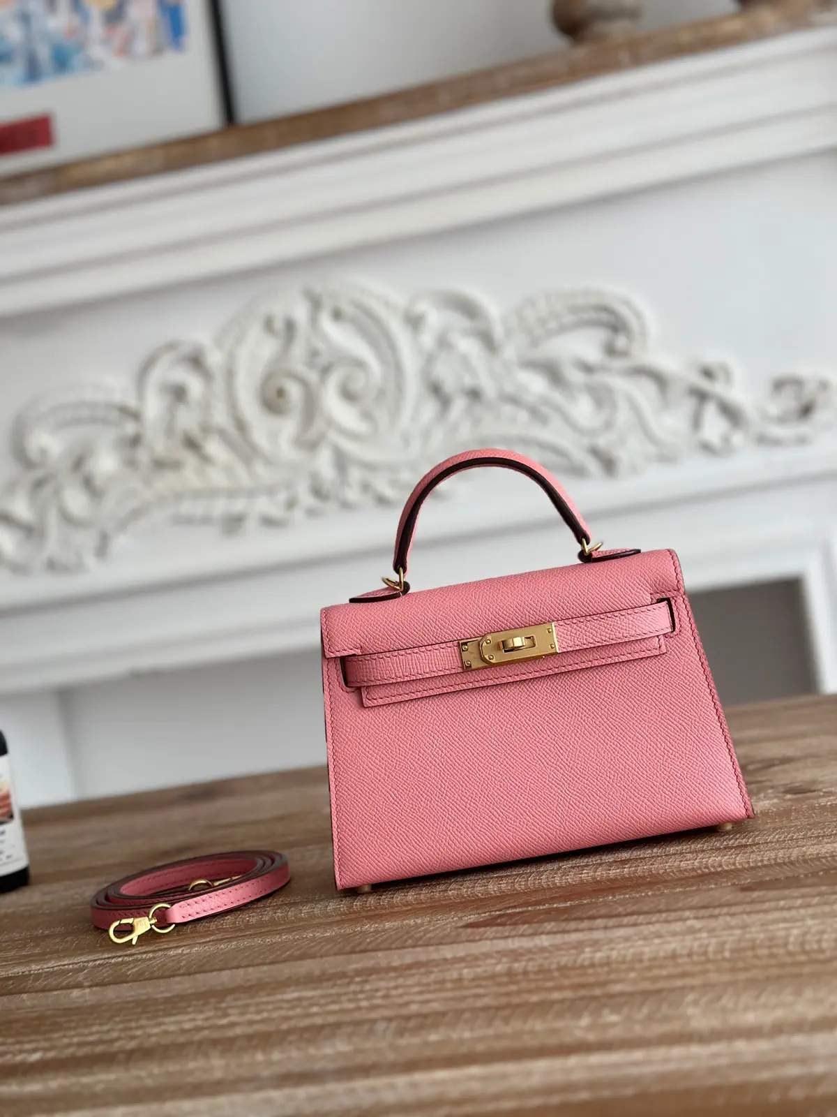 Hermès Pink Mini Top Handle Bag image 1