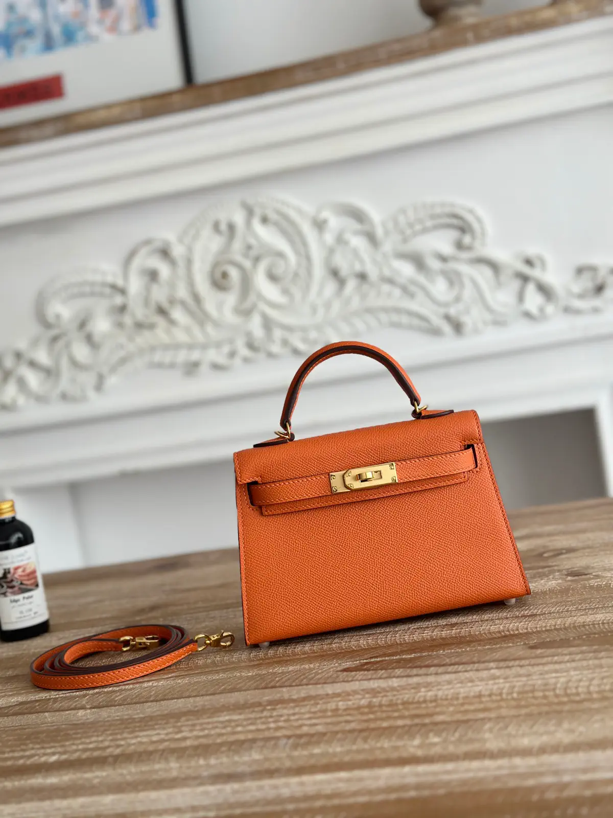 Hermès Orange Mini Top Handle Bag image 1
