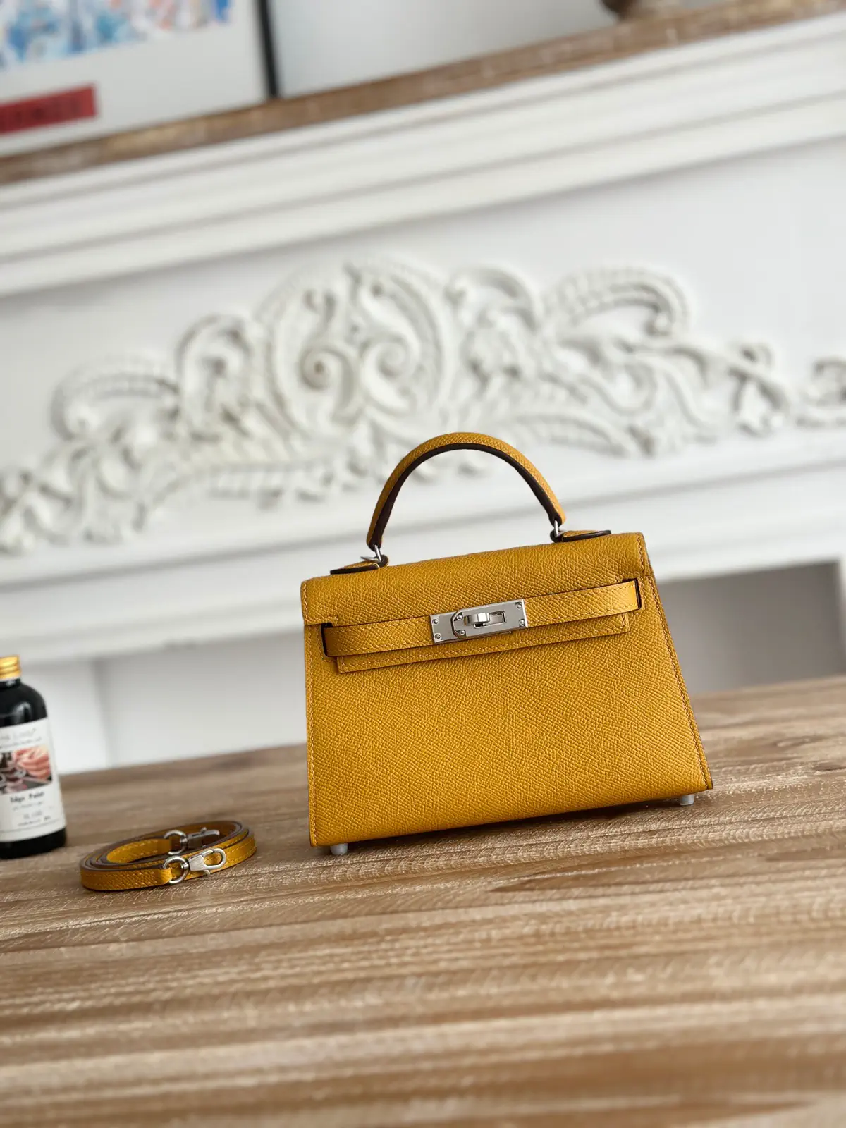 Hermès Mustard Yellow Mini Top Handle Bag image 1