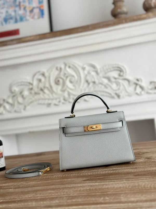 Hermès Light Gray Mini Top Handle Bag image 1