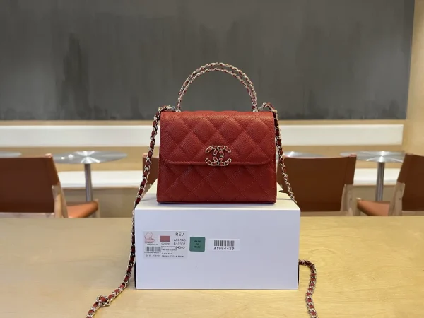 Chanel Quilted Top Handle Bag image 1