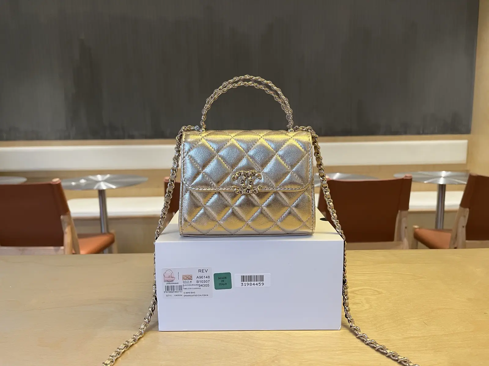 Chanel Quilted Mini Top Handle Bag image 1