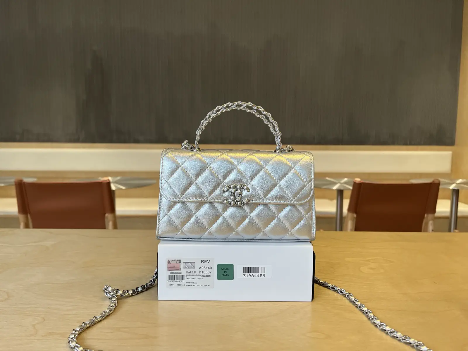 Chanel Quilted Top Handle Bag image 1