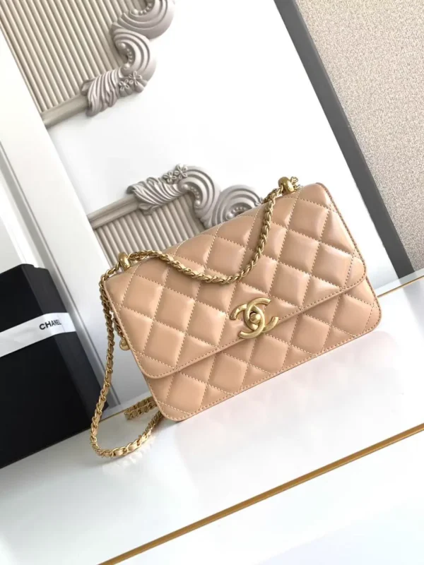 Chanel Quilted Double Gold Ball Mini Shoulder Bag image 1