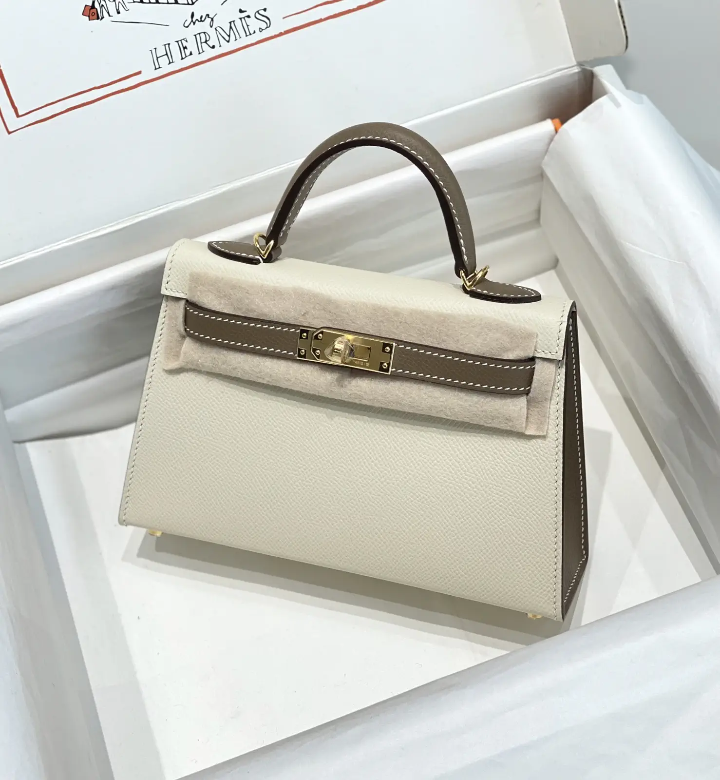 Hermès Mini Kelly Style Top Handle Bag image 1