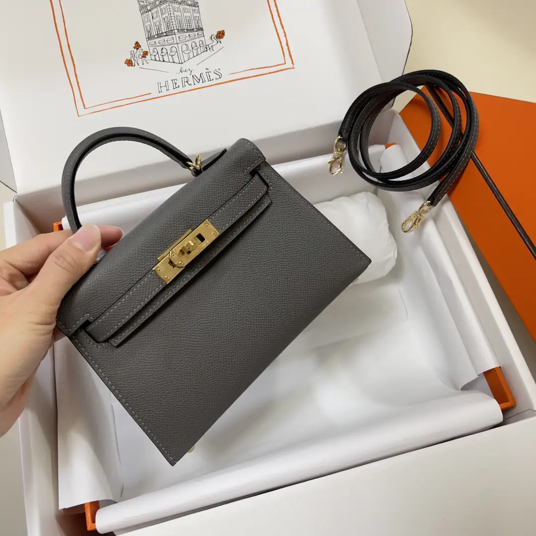Hermès Gray Top Handle Bag image 1