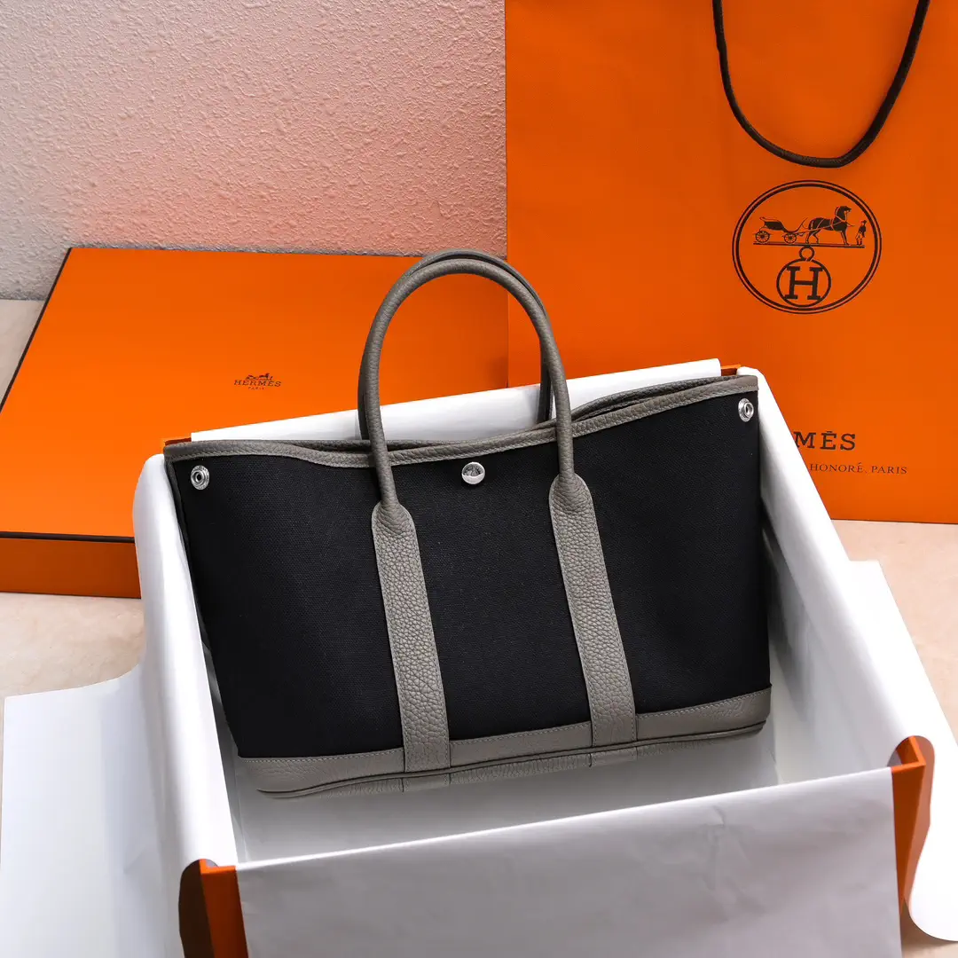 Hermès Canvas Garden Party 30 Tote Bag image 1