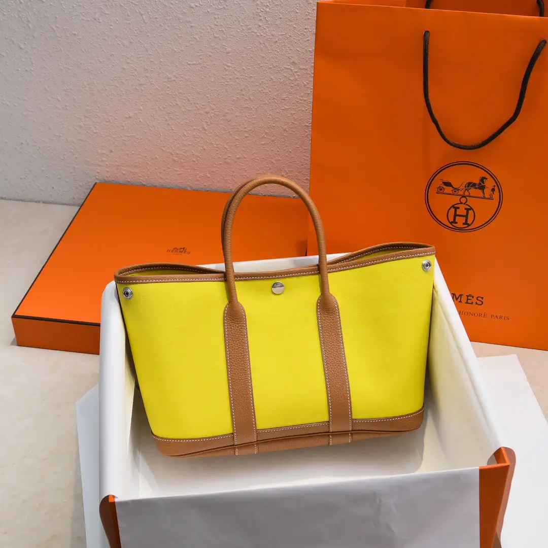 Hermès Canvas Garden Party 30 Tote Bag image 1