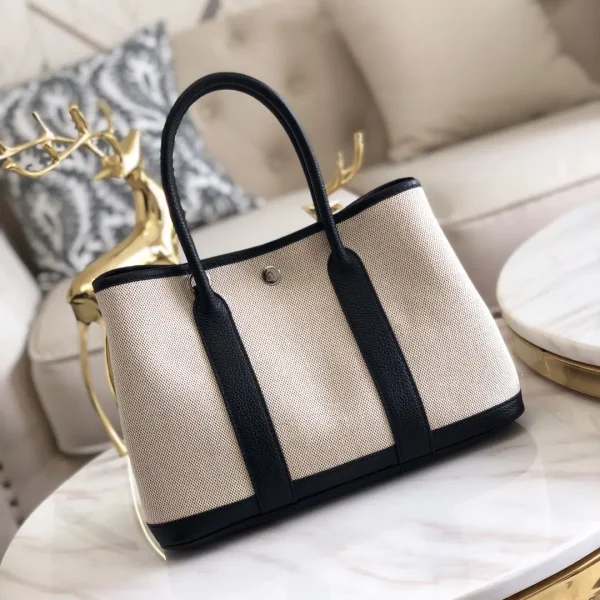Hermès Canvas Garden Top Handle Bag image 1