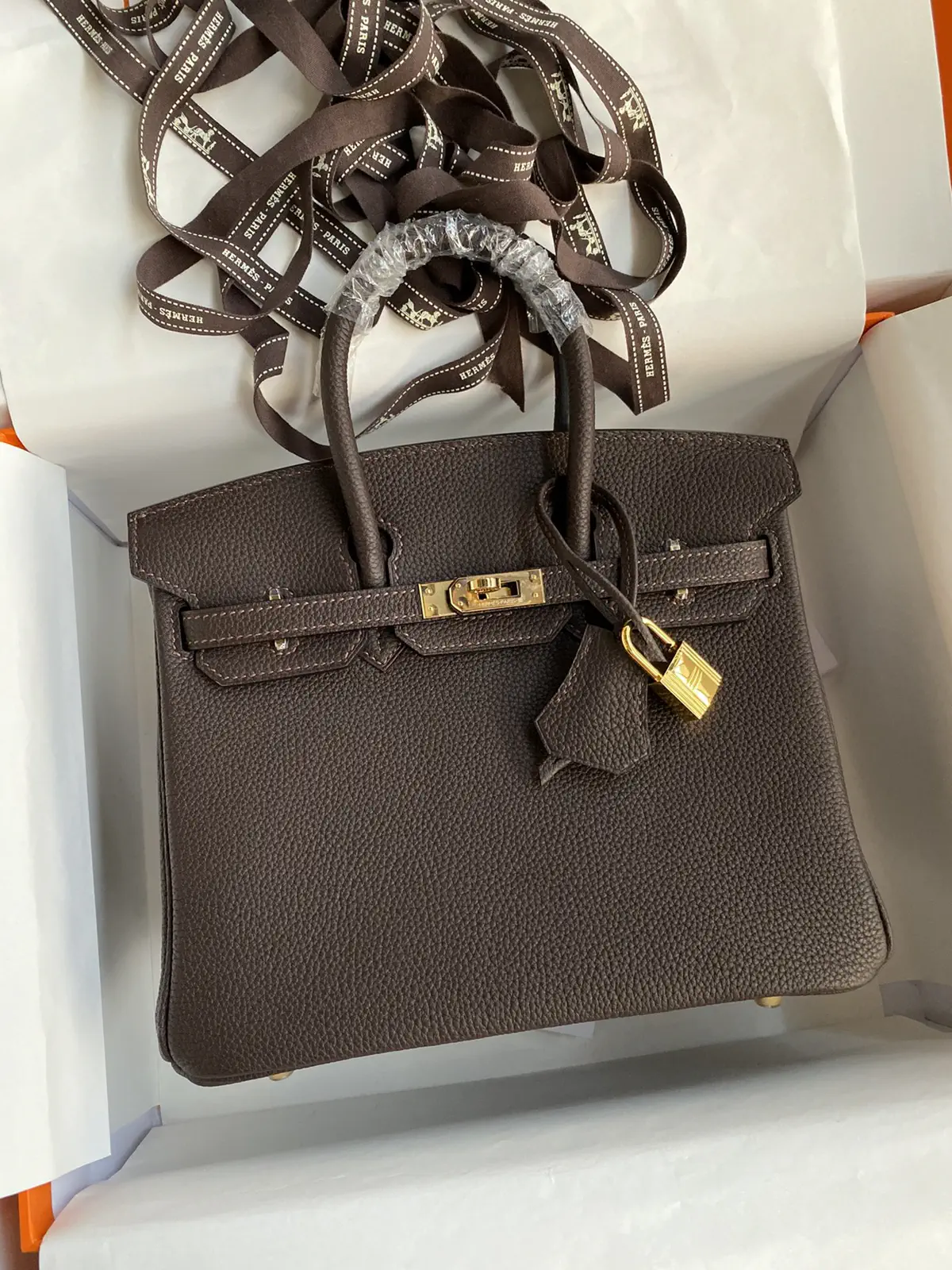 Hermès Dark Brown Top Handle Bag image 1