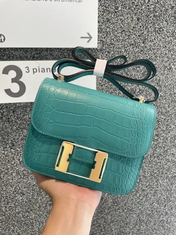 Hermès Crocodile Embossed Crossbody Bag image 1